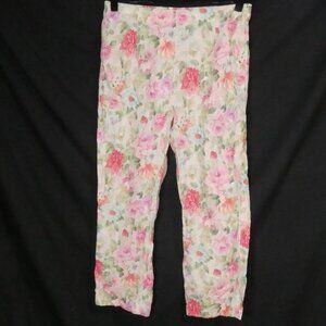 ETHNIC | large | Floral Print Casual Pants